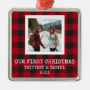 Search for buffalo plaid christmas tree decorations Newlywed