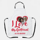 Search for key to my heart aprons I love my girlfriend