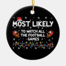 Search for football christmas tree decorations Xmas