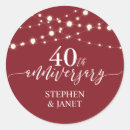 Search for twenty fifth anniversary wedding stickers Modern