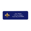 Search for fleur de lys return address labels Elegant