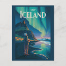 Search for northern lights postcards Iceland souvenir