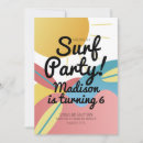 Search for surf board birthday invitations Beach party