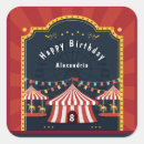 Search for vintage carnival stickers Circus