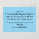 Search for the president postcards Protest