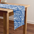 Search for blue and white table runners Floral