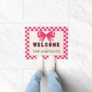 Search for bow doormats Coquette