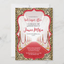 Search for red leopard invitations Gold