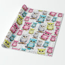 Search for white owl wrapping paper Pattern