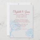Search for red and blue wedding invitations Vintage