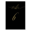 Search for black and gold table cards Simple