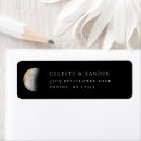 Search for moon return address labels Watercolor