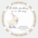 Search for cute little duck stickers Baby shower