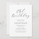 Search for calligraphy 21st birthday invitations Black and white