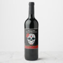 Search for sugar skull wine labels Dia de los muertos