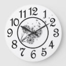Search for black white large numbers clocks Numbered