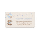 Search for blue 1st birthday return address labels Teddy bear