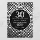 Search for silver 30th birthday invitations Adult birthday party