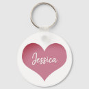 Search for heart template key rings Girly