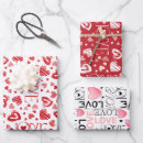 Search for pink red hearts wrapping paper Expression of love