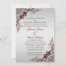 Search for deep red wedding invitations Classic