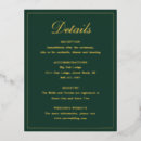 Search for green and gold wedding enclosure cards Elegant