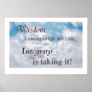 Search for integrity posters Wisdom
