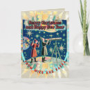 Search for vintage style christmas cards Stars