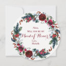 Search for christmas bridal party proposal cards Floral