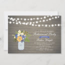 Search for rustic surprise party invitations String lights