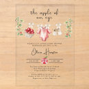 Search for a is for apple square invitations For her
