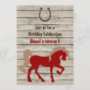 Search for horseshoe birthday invitations Wood