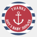 Search for anchor thank you stickers Baby shower