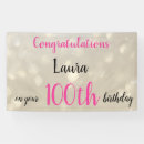 Search for 100th birthday banners Stylish