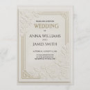 Search for embossed wedding invitations Luxury