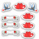Search for heart tattoo stickers Rockabilly