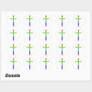 Search for rainbow cross stickers Jesus