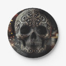 Search for gothic skull plates Halloween