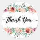Search for peach thank you stickers Leaves