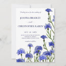 Search for cornflower wedding invitations Watercolor