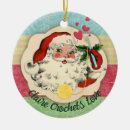 Search for crochet christmas tree decorations Santa