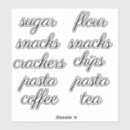 Search for pantry stickers Organisation