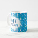 Search for blue winter snowflake mugs Snowy