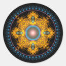 Search for golden mandala stickers Sacred geometry