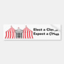 Search for tent bumper stickers Circus