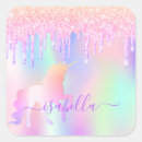 Search for iridescent glitter stickers Unicorn