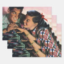 Search for sweetheart wrapping paper Retro