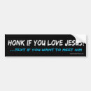 Search for honk if you love jesus bumper stickers Funny