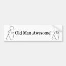 Search for old man bumper stickers Humour