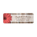 Search for gerbera daisy wedding return address labels Daisies